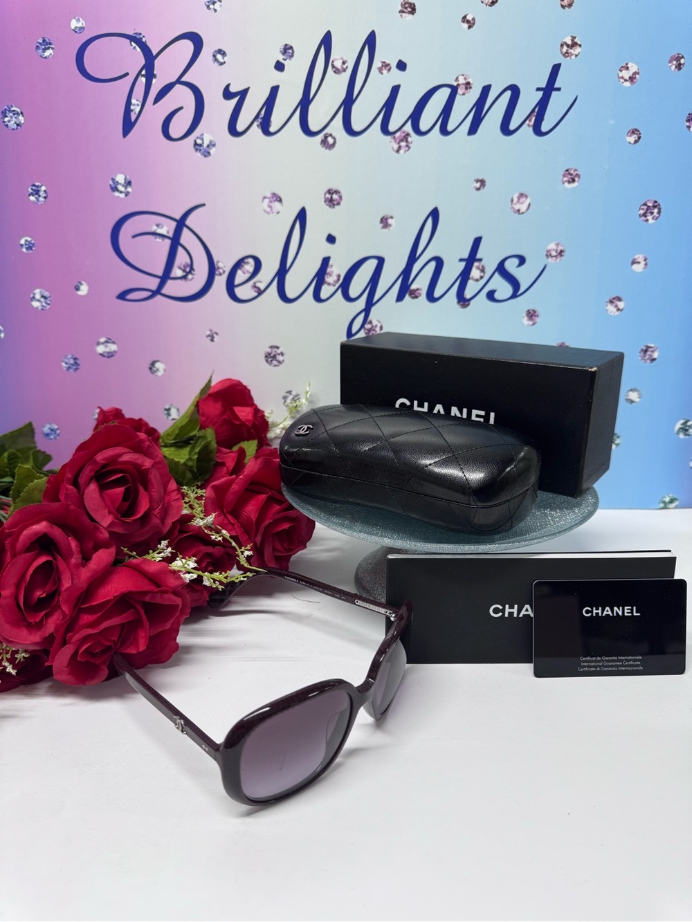 💎NIB RARE CHANEL AMARANTE SUNGLASSES